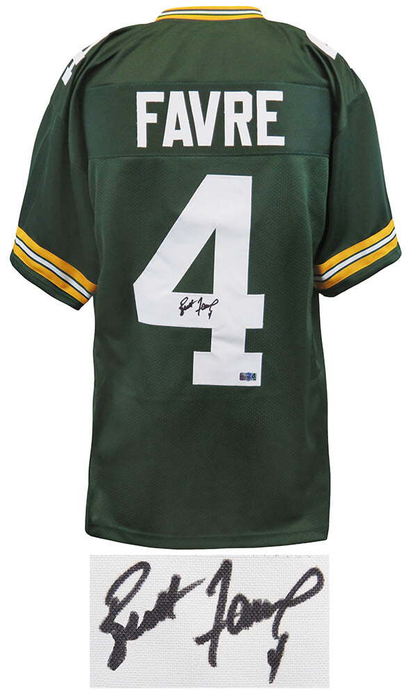Brett Favre Signed Green Custom Jersey (Favre Holo)