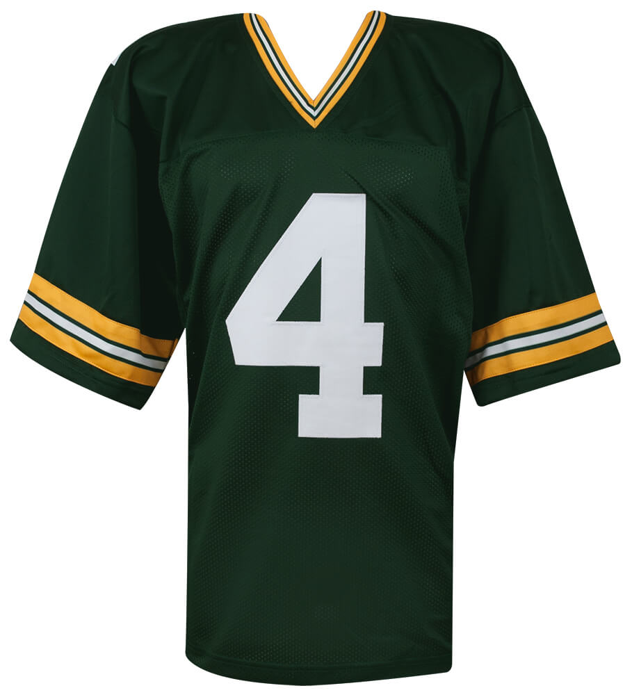 Brett Favre Signed Green Custom Jersey (Favre Hologram)