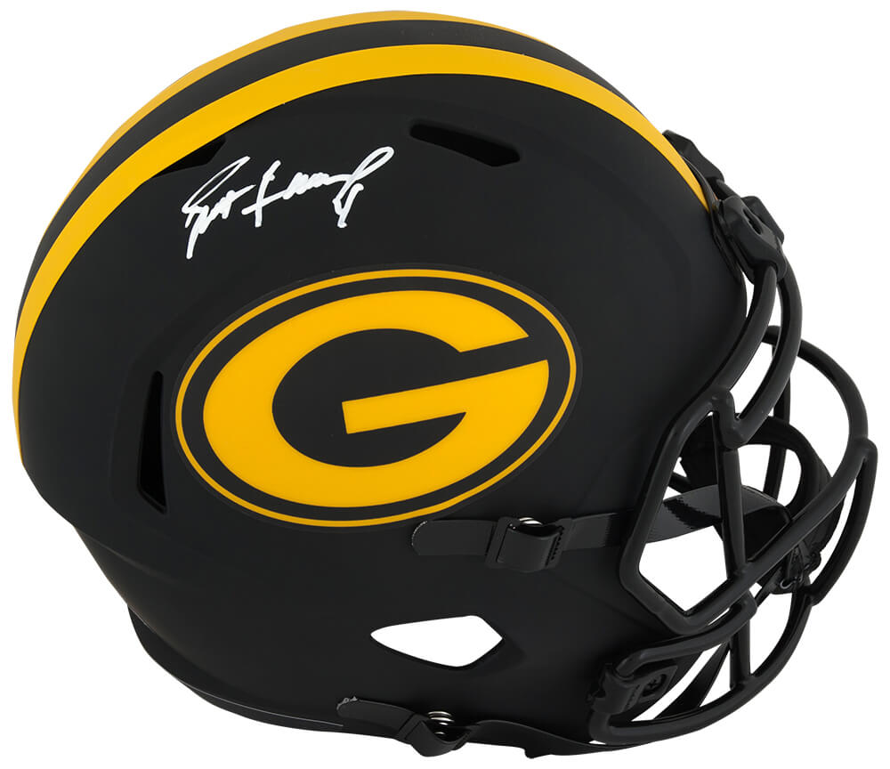 Brett Favre Signed Packers ECLIPSE Riddell Full Size Speed Replica Helmet (Favre Holo)