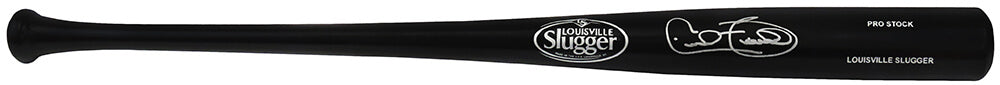 Cecil Fielder Signed Louisville Slugger Pro Stock Black Baseball Bat