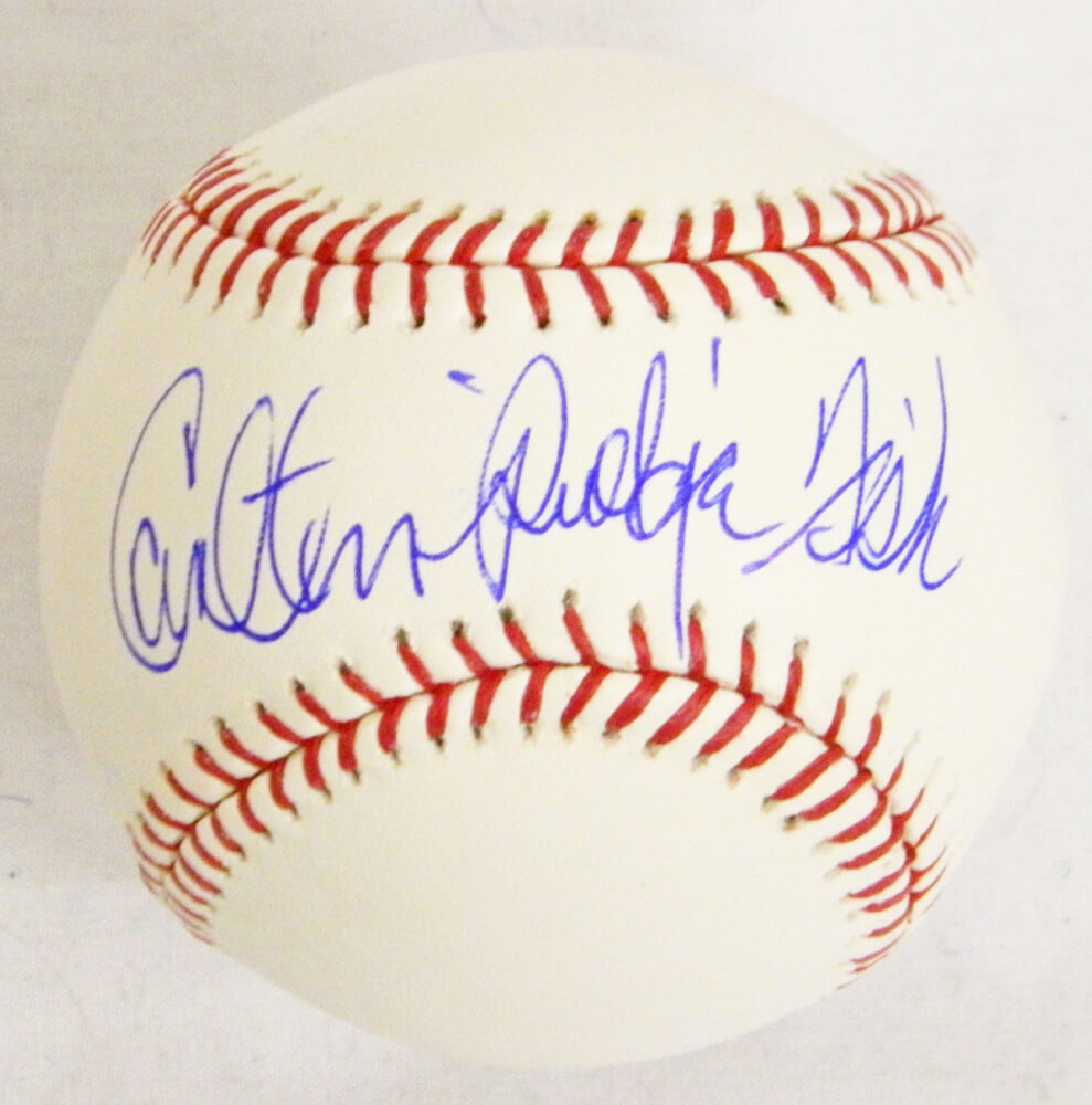 Carlton Fisk Signed MLB Baseball w/Pudge