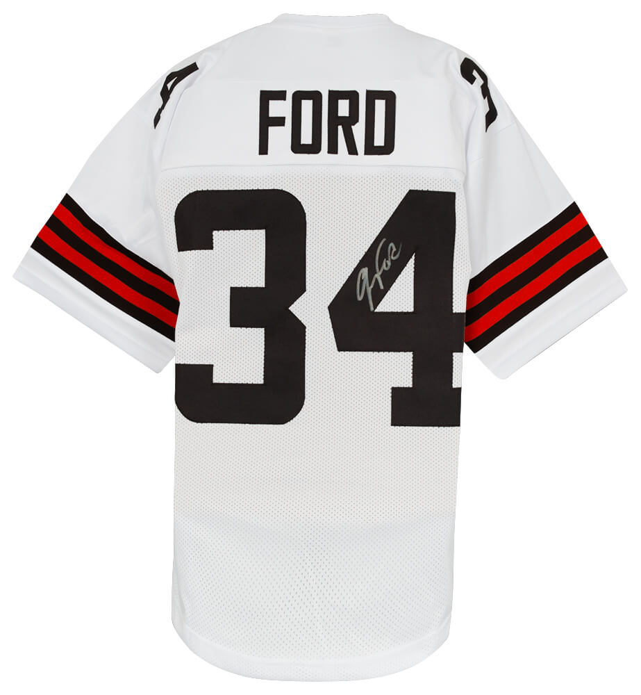 Jerome Ford Signed White Custom Football Jersey