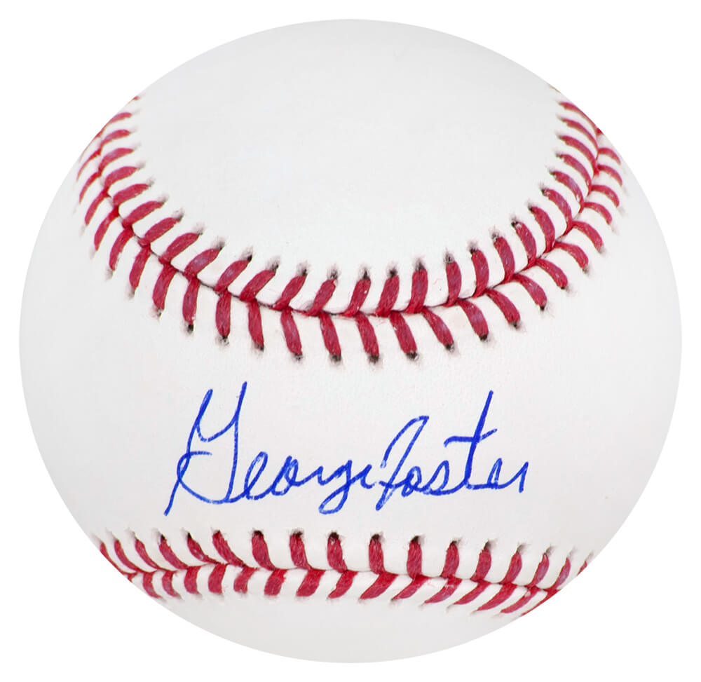 George Foster Signed Rawlings Official MLB Baseball