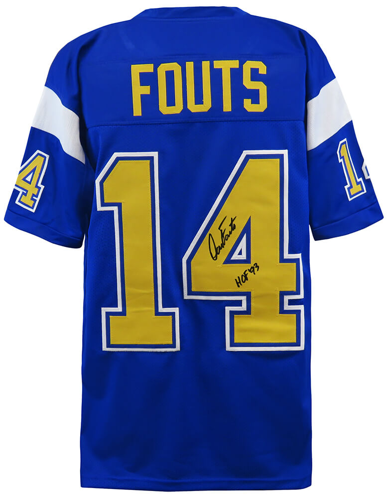 Dan Fouts Signed Navy Throwback Custom Football Jersey w/HOF'93