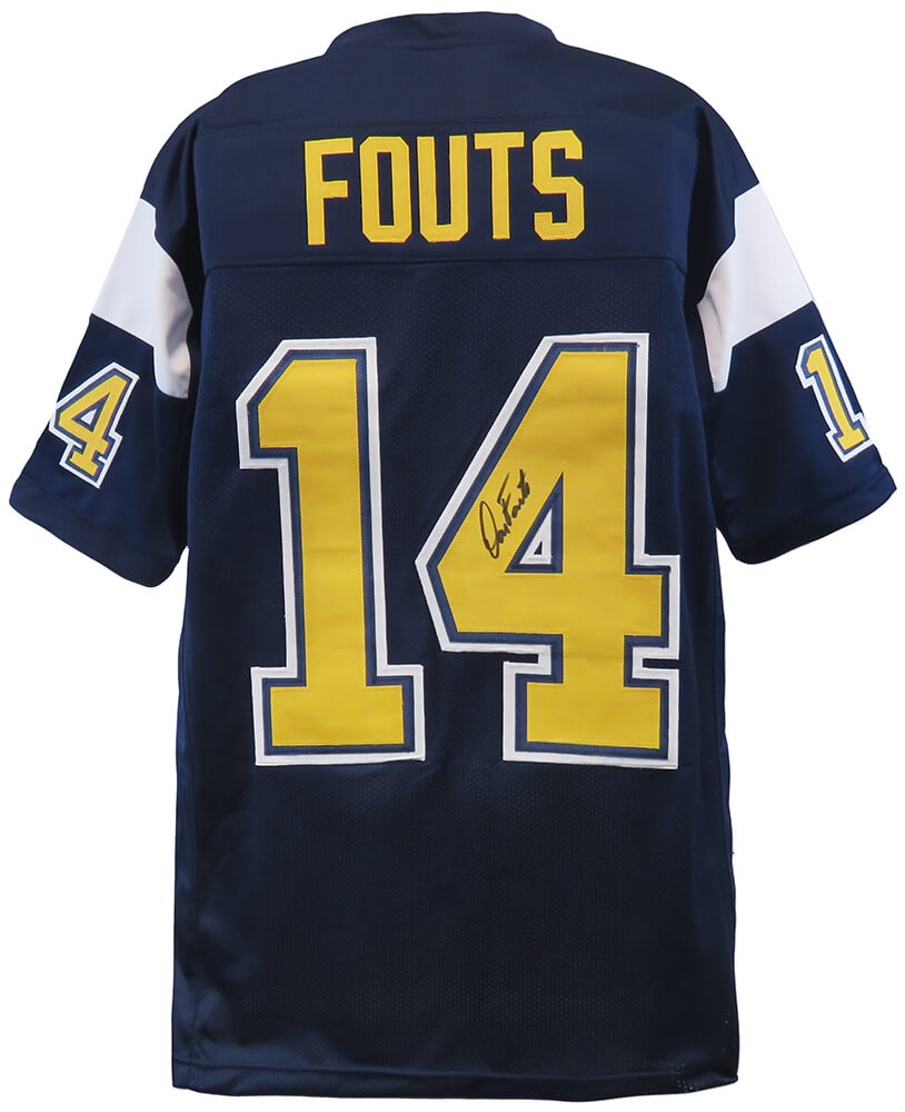 Dan Fouts Signed Dark Navy Throwback Custom Football Jersey