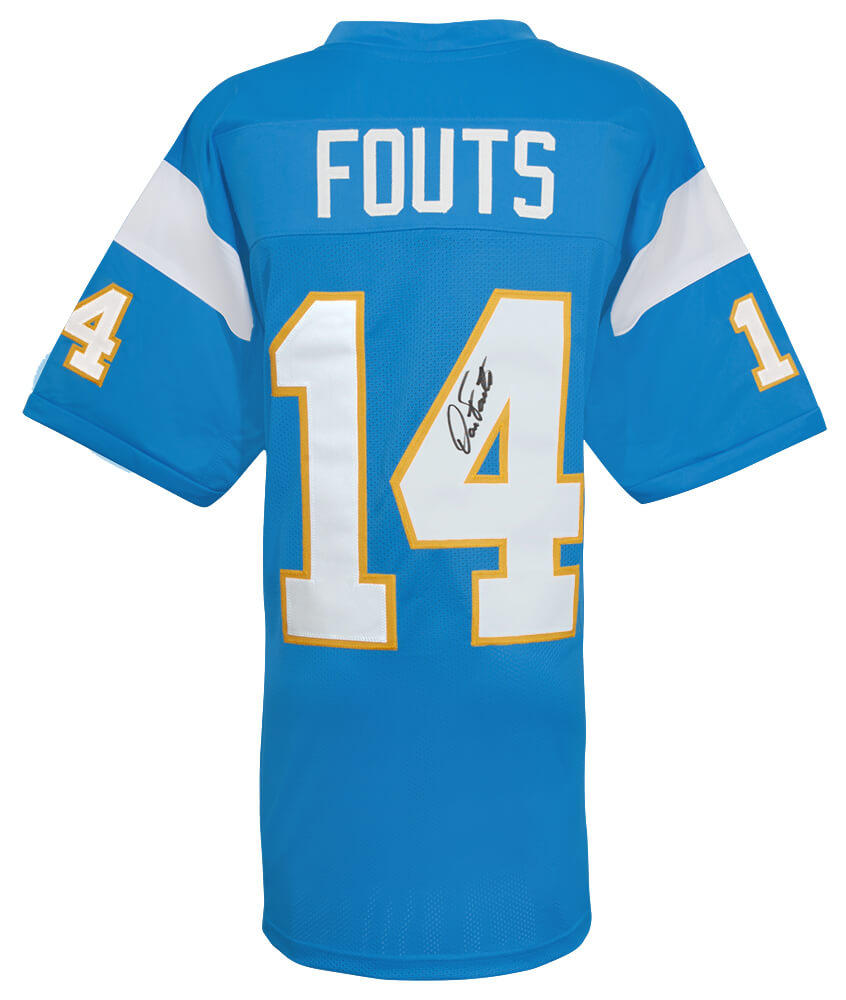 Dan Fouts Signed Powder Blue Throwback Football Jersey