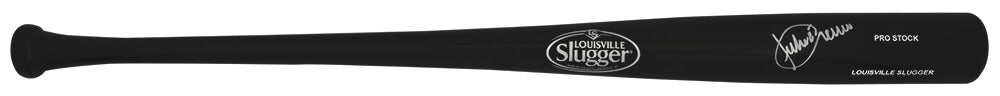 Julio Franco Signed Louisville Slugger Pro Stock Black Baseball Bat