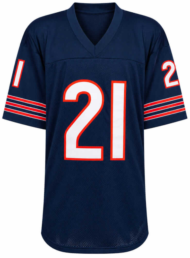 Leslie Frazier Signed Navy Custom Football Jersey - (JSA)