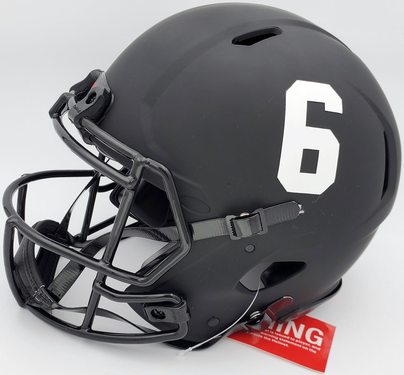 Devonta Smith Autographed Alabama Crimson Tide Eclipse Black Full Size Authentic Speed Helmet "Smitty" Beckett BAS Stock #191977