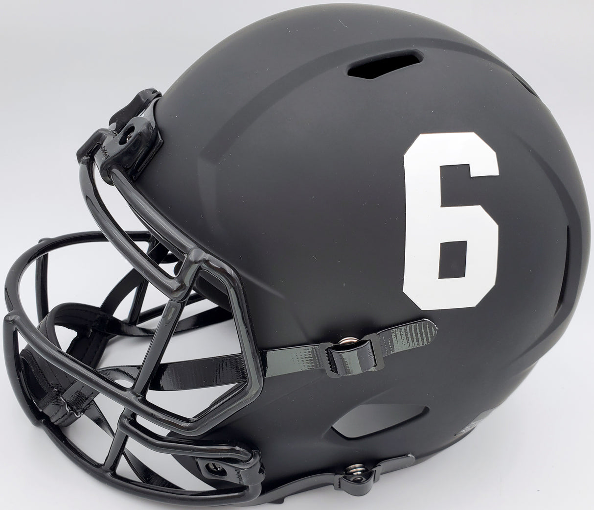 Devonta Smith Autographed Alabama Crimson Tide Eclipse Black Full Size Replica Speed Helmet "Heisman 2020" Beckett BAS Stock #191976