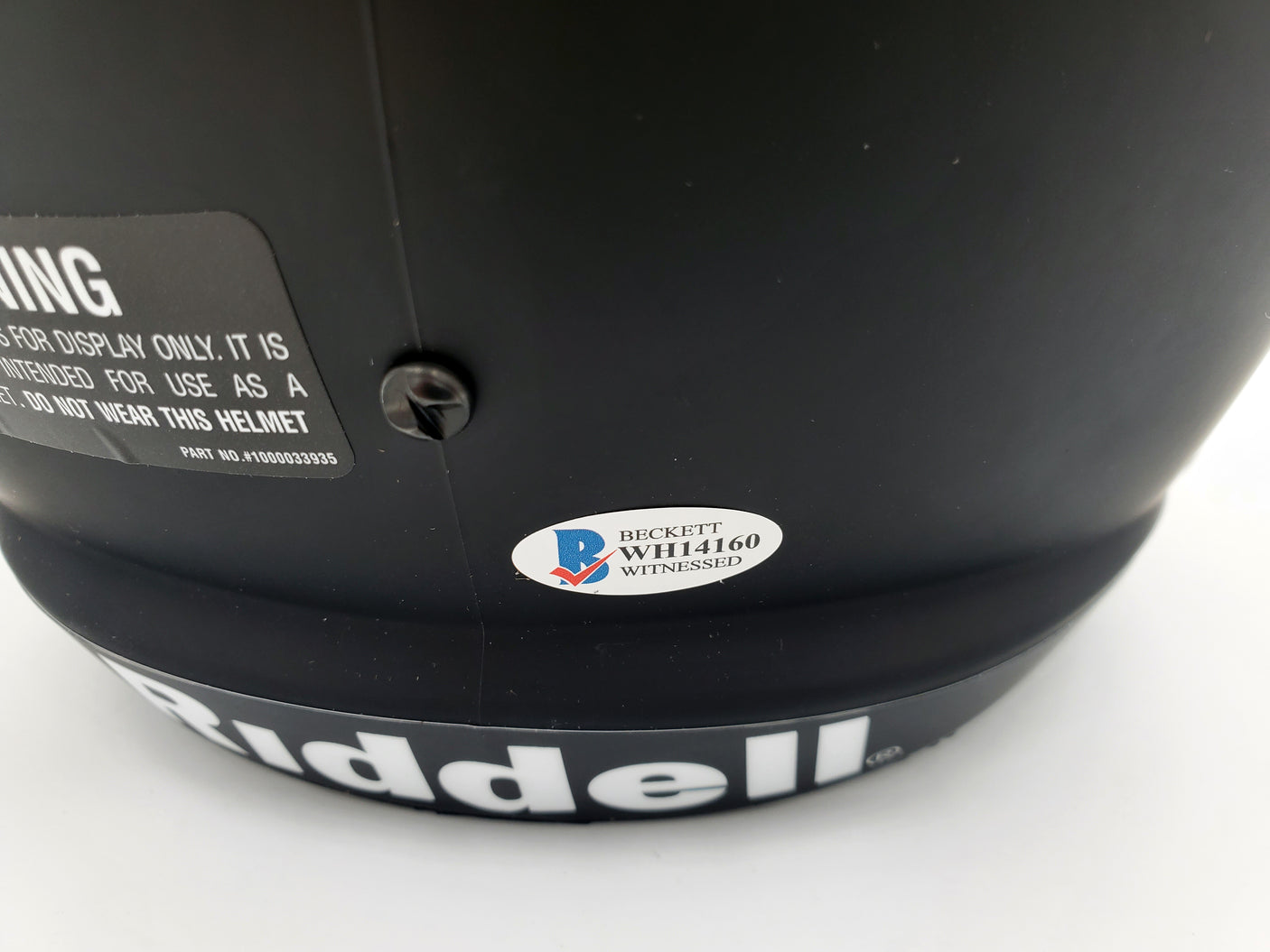 Devonta Smith Autographed Alabama Crimson Tide Eclipse Black Full Size Replica Speed Helmet Beckett BAS Stock #191975