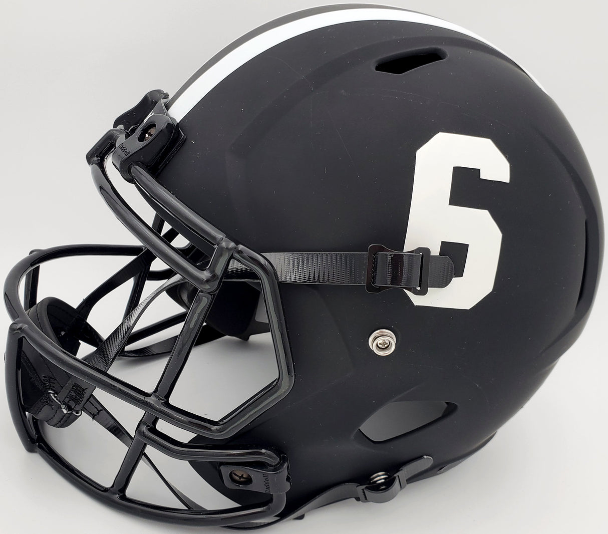 Devonta Smith Autographed Alabama Crimson Tide Eclipse Black Full Size Speed Replica Helmet "Heisman 2020" Beckett BAS Stock #189557