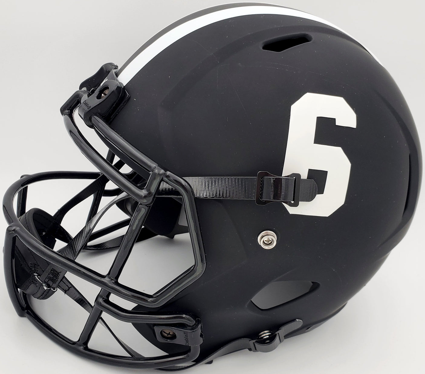 Devonta Smith Autographed Alabama Crimson Tide Eclipse Black Full Size Speed Replica Helmet "Heisman 2020" Beckett BAS Stock #189557