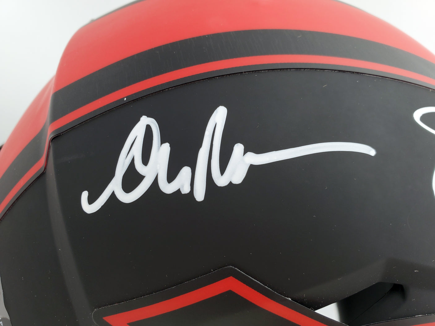 Buffalo Bills Team Greats Autographed Eclipse Black Authentic Speed Full Size Helmet With 3 Signatures Including Jim Kelly, Thurman Thomas & Andre Reed Beckett BAS Stock #185863