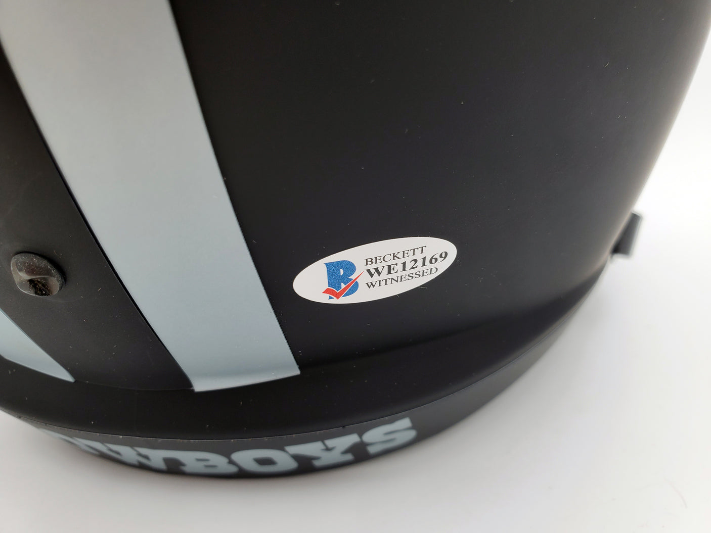 Tony Dorsett Autographed Eclipse Black Dallas Cowboys Full Size Speed Replica Helmet Beckett BAS Stock #185836