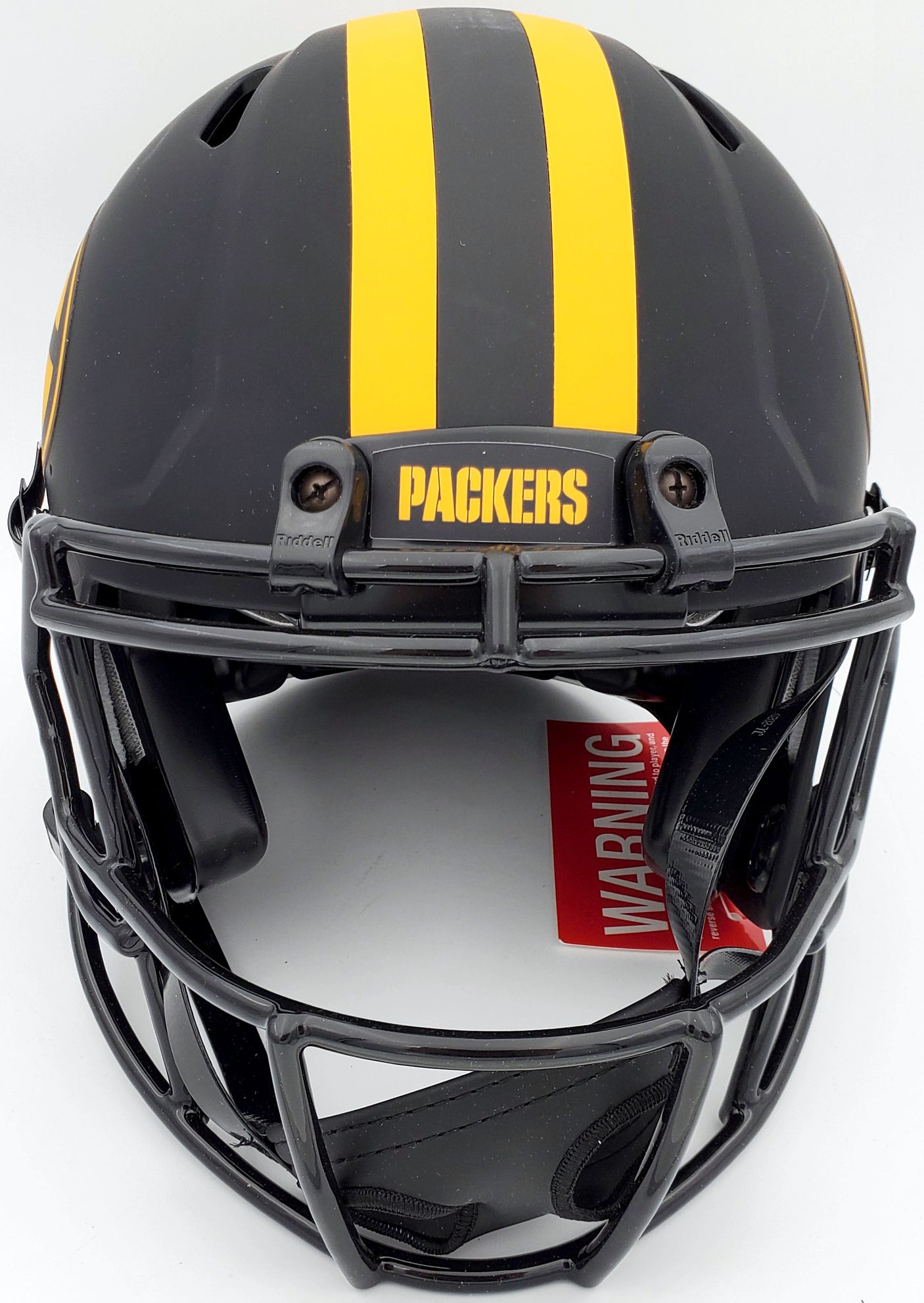 Davante Adams Autographed Green Bay Packers Black Eclipse Full Size Speed Authentic Helmet Beckett BAS Stock #185690