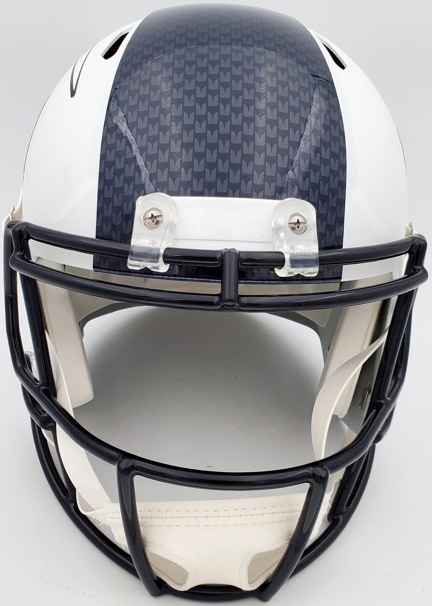 Russell Wilson Autographed Seattle Seahawks Flat Matte White Full Size Speed Replica Helmet RW Holo Stock #178958