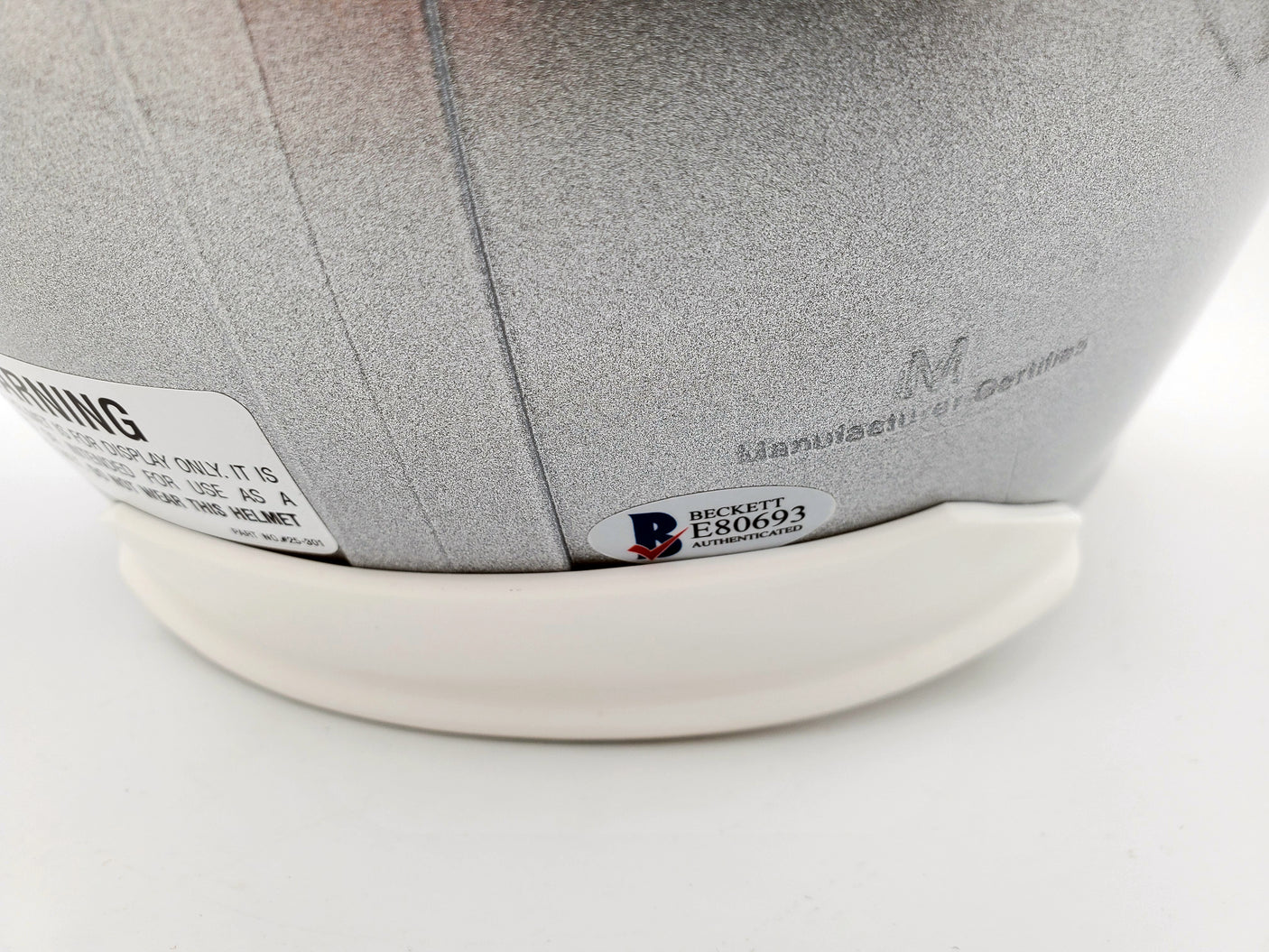 Josh Gordon Autographed New England Patriots Full Size Replica Helmet Beckett BAS Stock #139554