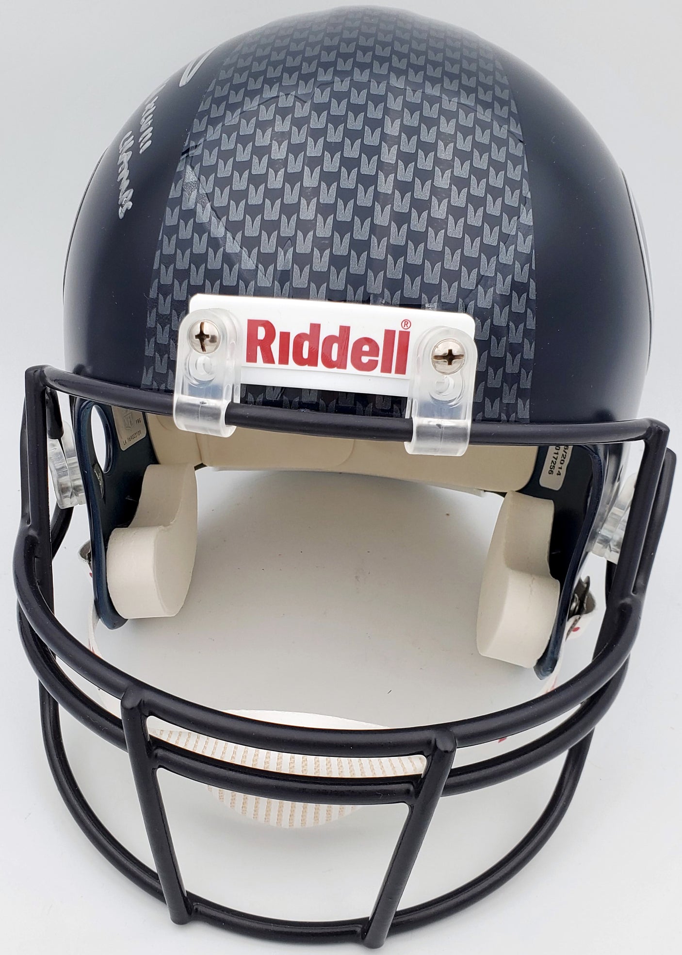 Russell Wilson Autographed Seattle Seahawks Full Size Replica Helmet "SB XLVIII Champs" In Silver RW Holo Stock #72373