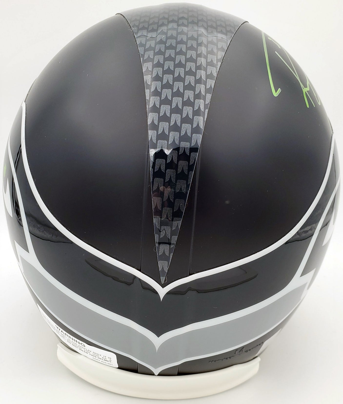 Russell Wilson Autographed Seattle Seahawks Full Size Replica Helmet "SB XLVIII Champs" In Green RW Holo Stock #72372