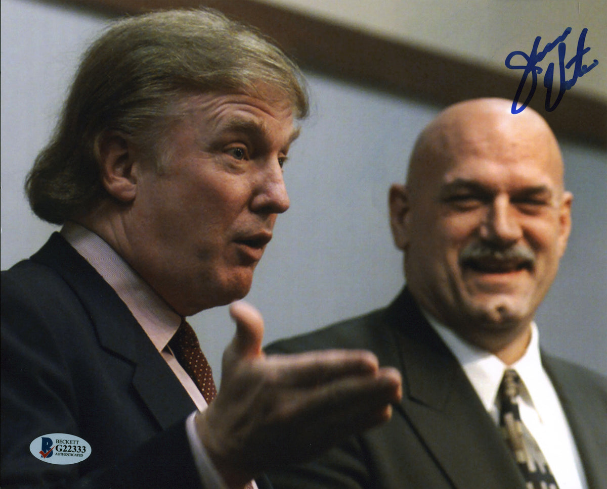 Jesse 'The Body' Ventura Authentic Signed 8x10 Photo w/ Donald Trump BAS #G22333