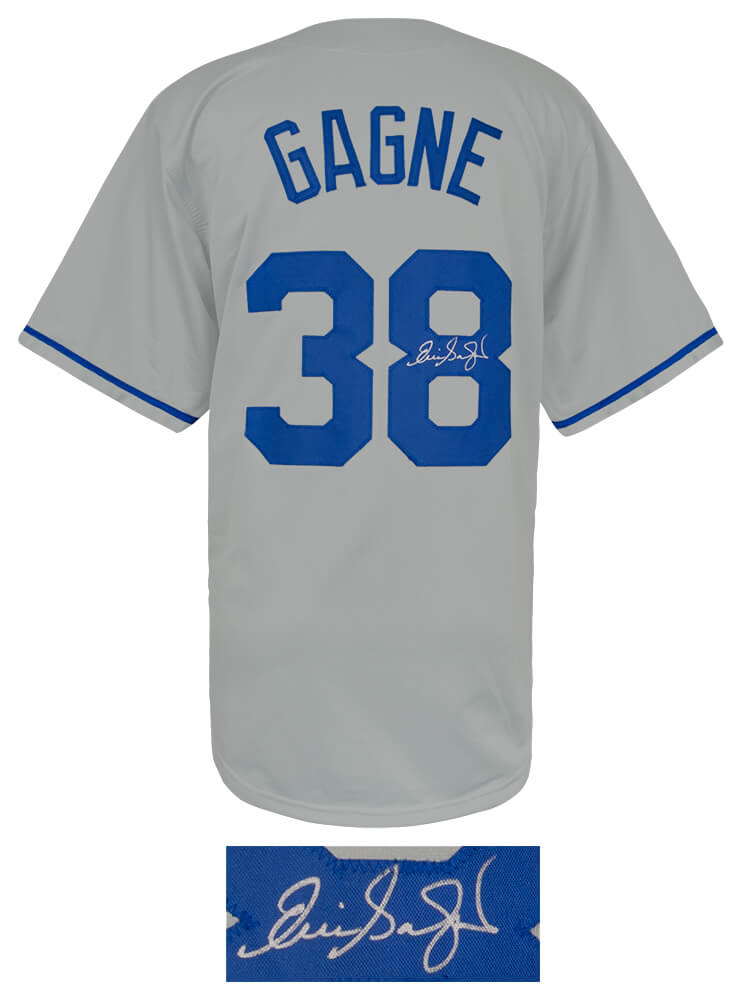 Eric Gagne Signed Grey Custom Baseball Jersey
