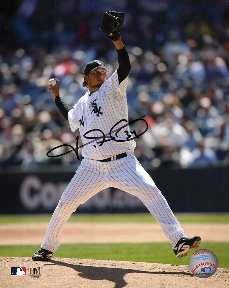 Freddy Garcia Signed Chicago White Sox Pitching Action 8x10 Photo