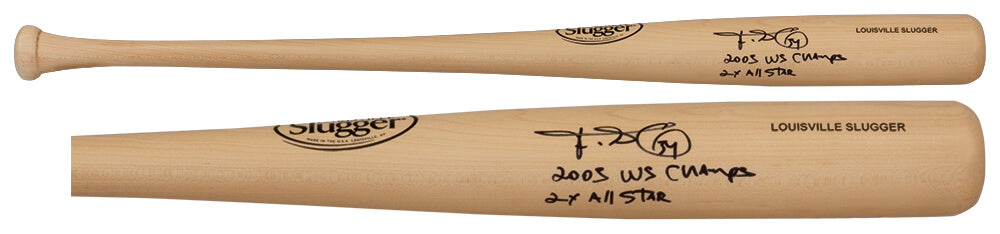 Freddy Garcia Signed Louisville Slugger Pro Stock Blonde Baseball Bat w/2x All Star, 2005 WS Champs