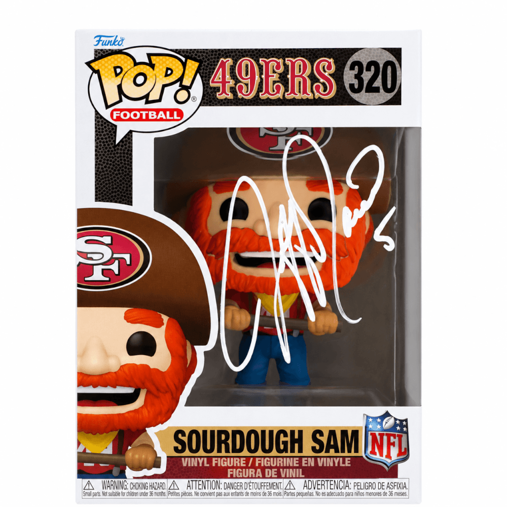 Jeff Garcia Signed San Francisco 49ers Sourdough Sam Mascot Funko Pop Doll #320