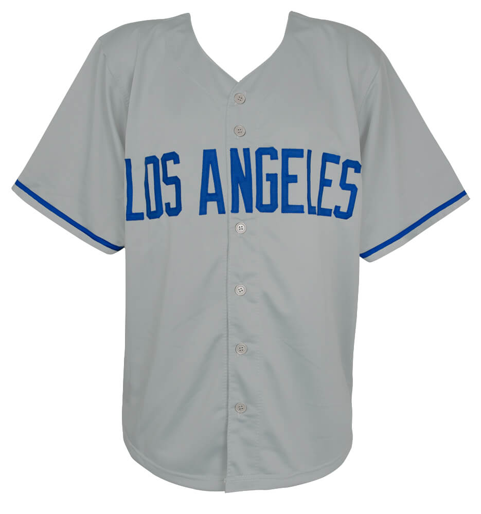 Steve Garvey Signed Grey Custom Baseball Jersey