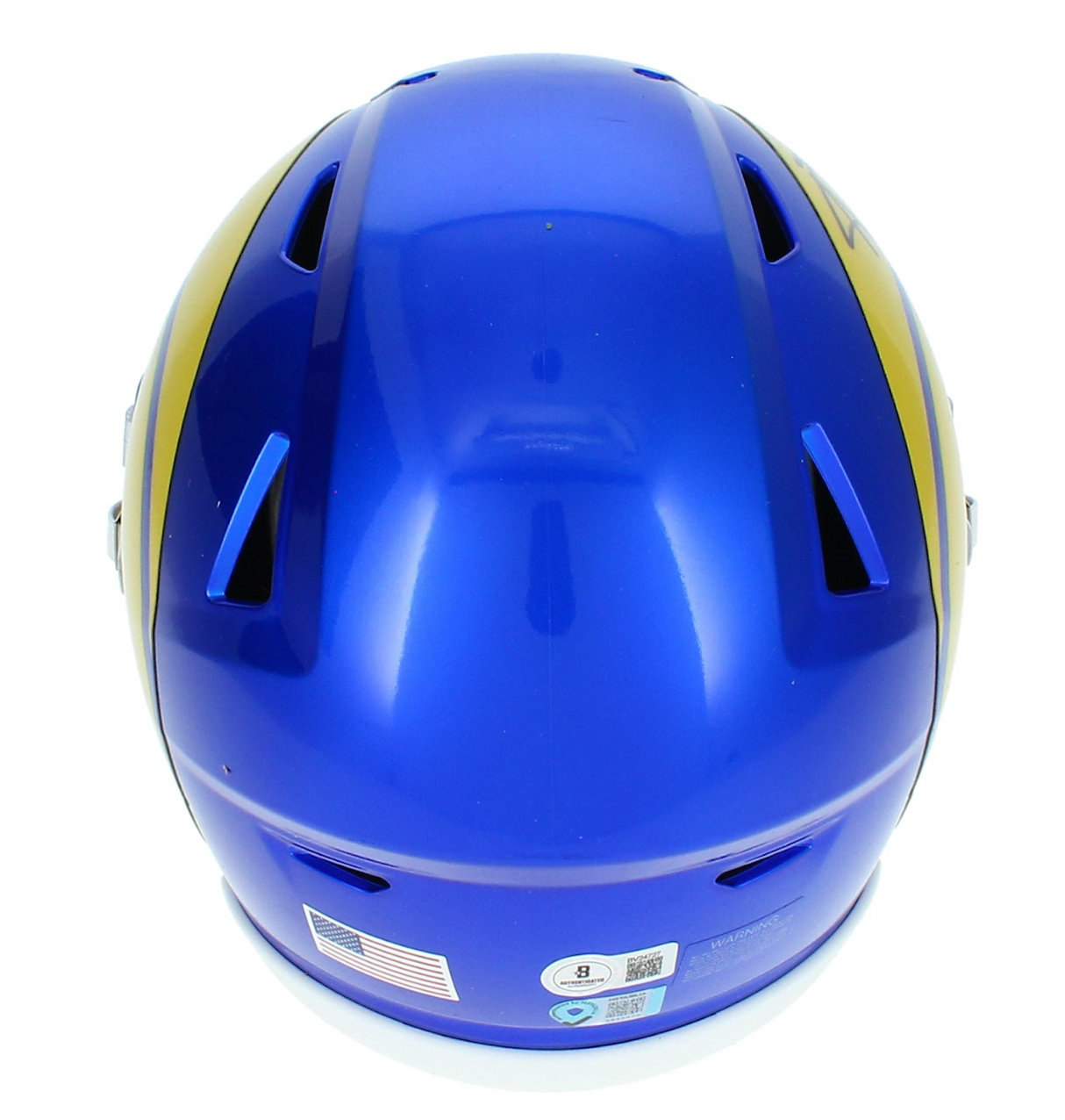 Aaron Donald Autographed Los Angeles Rams Midi Speedflex Helmet Beckett Witnessed