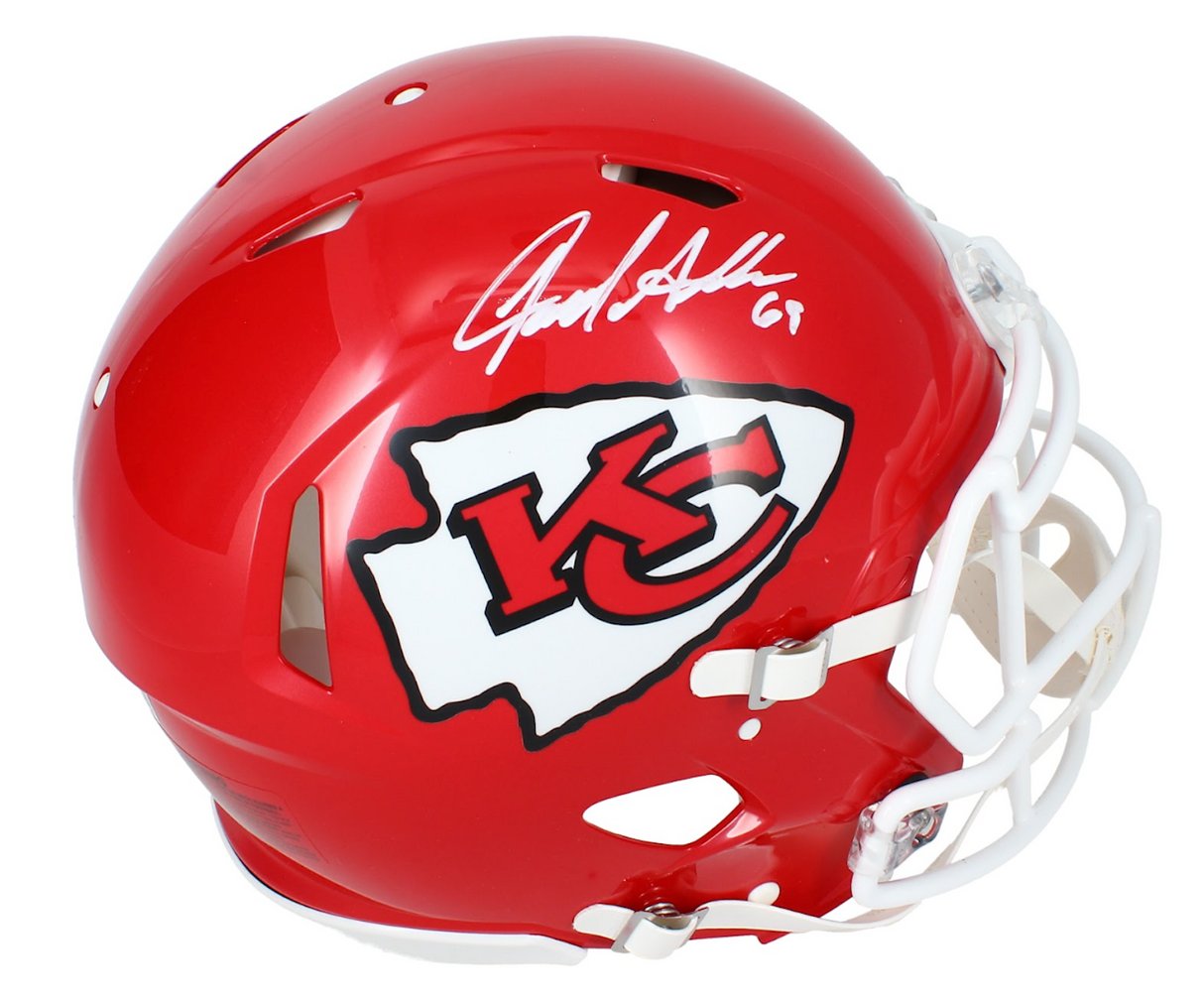 Jared Allen Autographed Kansas City Chiefs Speed Authentic Helmet Beckett Witnessed