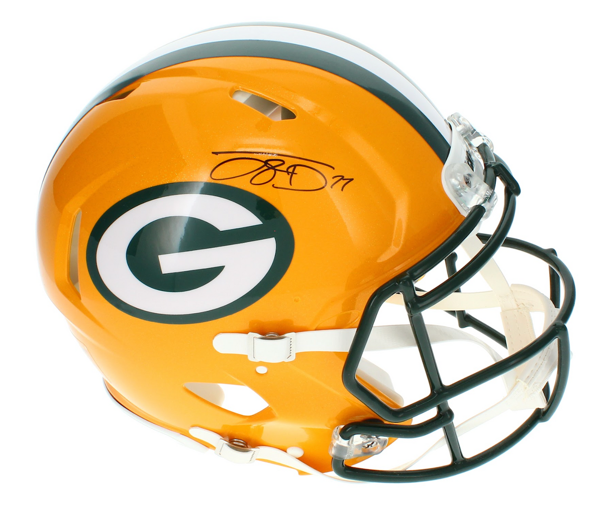 Jayden Reed Autographed Green Bay Packers Speed Authentic Helmet Beckett Witnessed