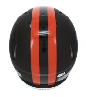 Myles Garrett Autographed Cleveland Browns Brown 2025 Alternate Speed Authentic Helmet Beckett Witnessed