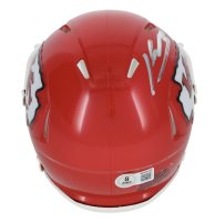 Kenneth Walker III Autographed Kansas City Chiefs Speed Mini Helmet Beckett Witnessed