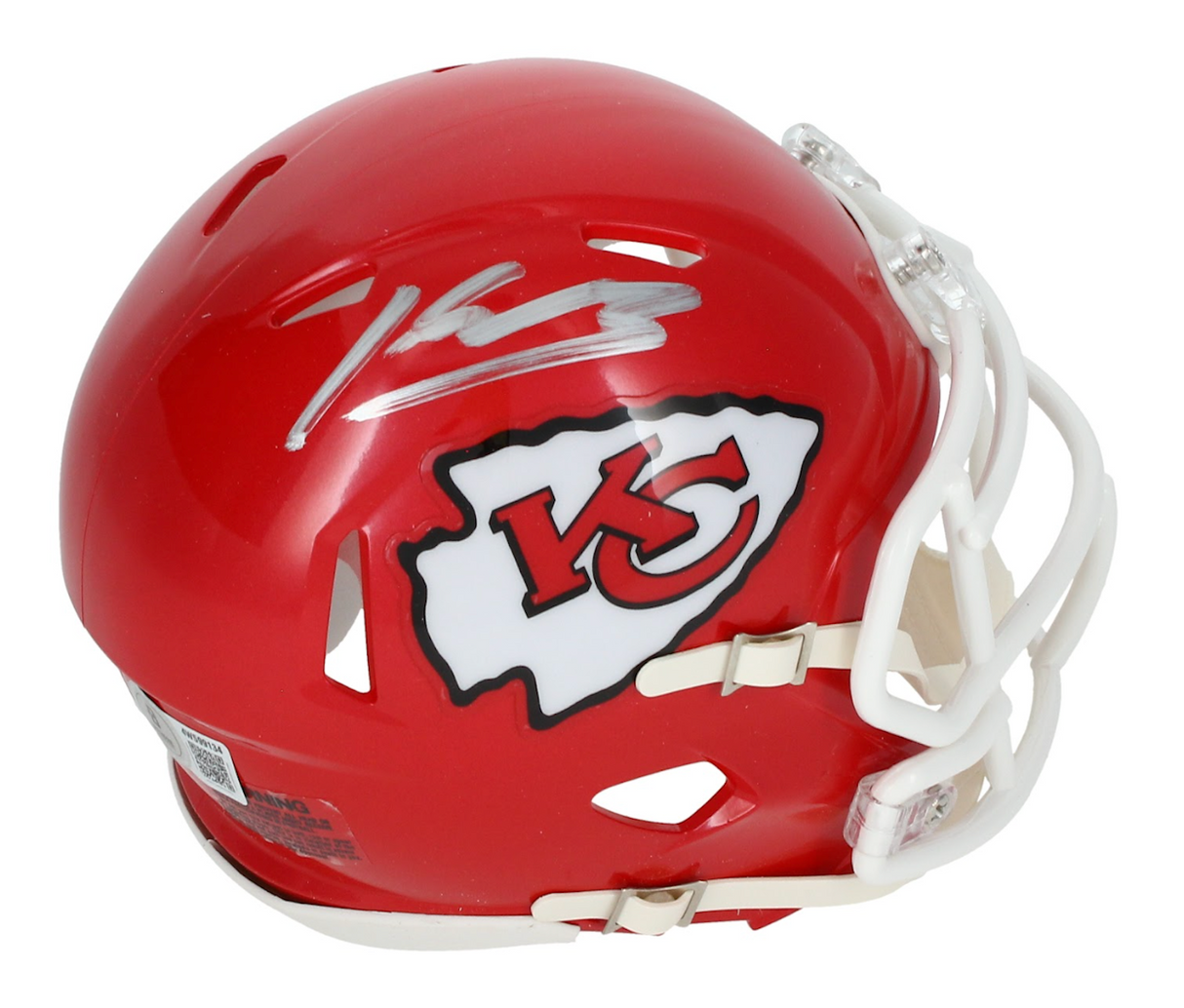 Kenneth Walker III Autographed Kansas City Chiefs Speed Mini Helmet Beckett Witnessed