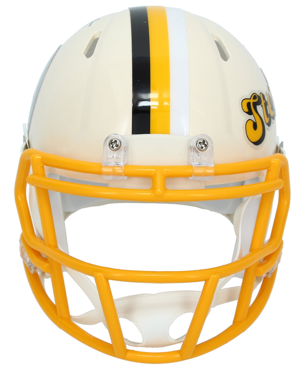 Mel Blount Autographed Pittsburgh Steelers RETRO Speed Mini Helmet Beckett Witnessed