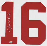 Joe Montana Autographed San Francisco 49ers White Mitchell & Ness Legacy Collection Jersey Fanatics