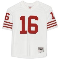 Joe Montana Autographed San Francisco 49ers White Mitchell & Ness Legacy Collection Jersey Fanatics