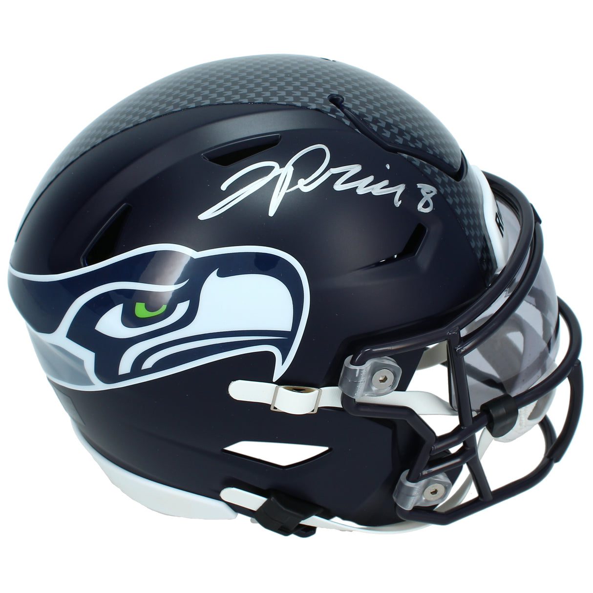 Jadarian Price Autographed Seattle Seahawks Speedflex Midi Helmet Beckett Witnessed