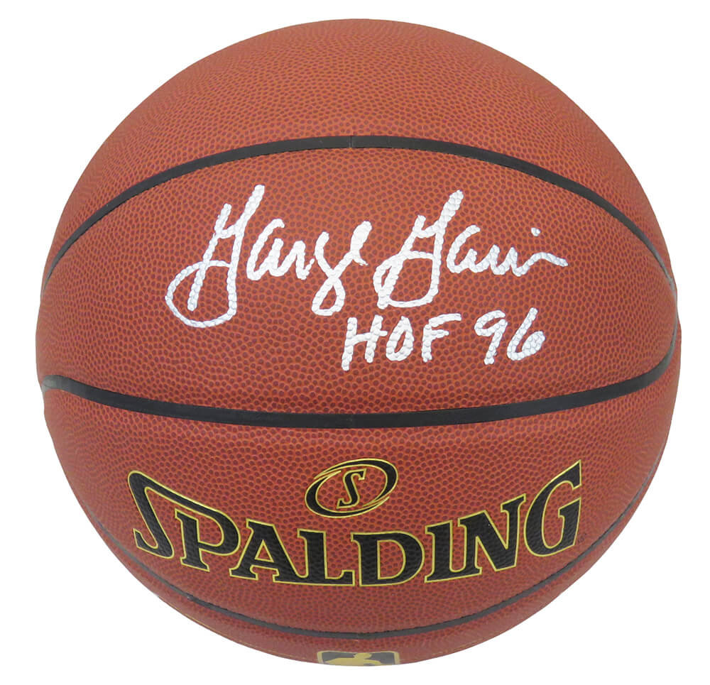 George Gervin Signed Spalding NBA Indoor/Outdoor Max Grip Basketball w/HOF'96