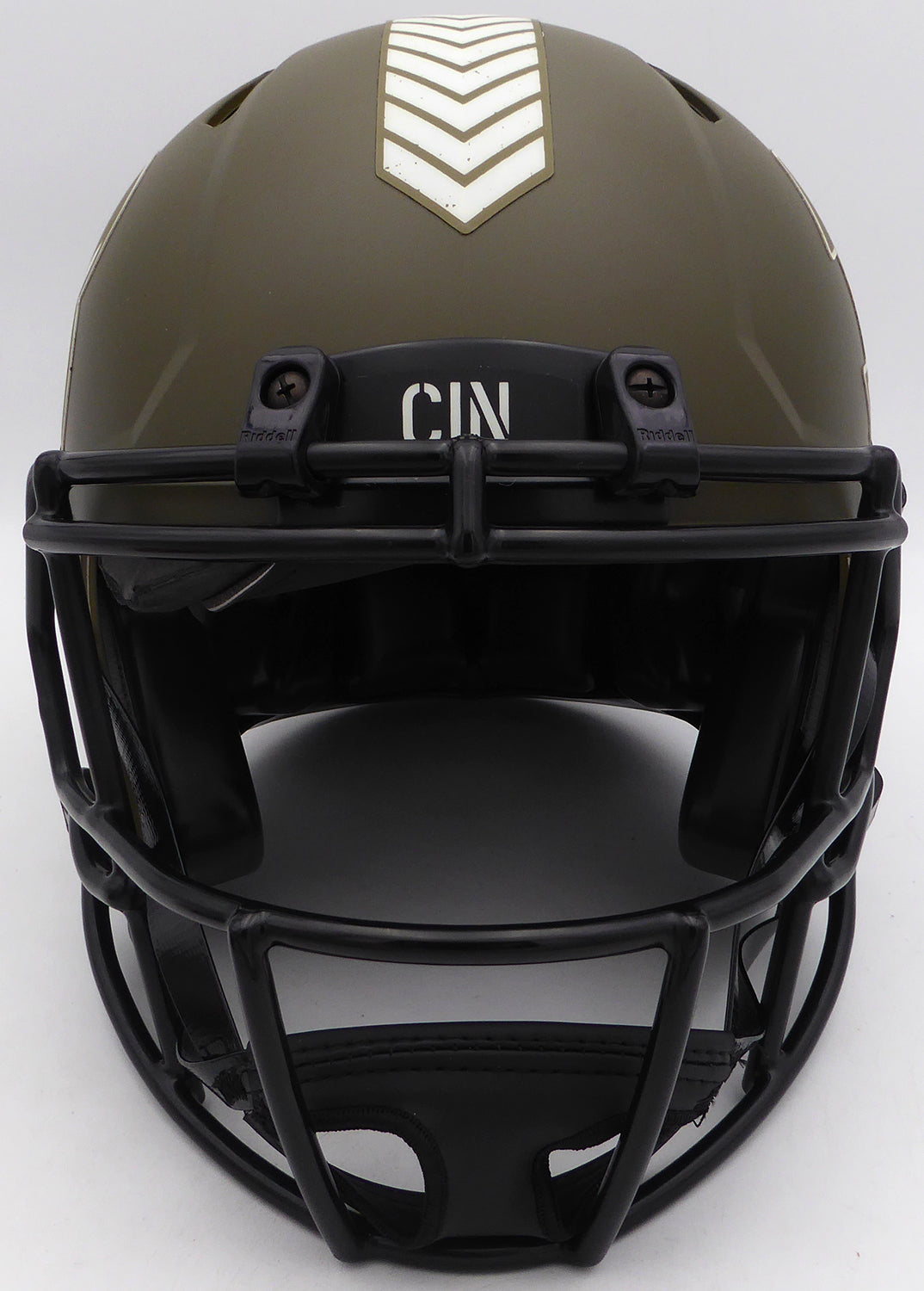 Tee Higgins Autographed Cincinnati Bengals Salute To Service Full Size Replica Helmet Beckett BAS #W154365