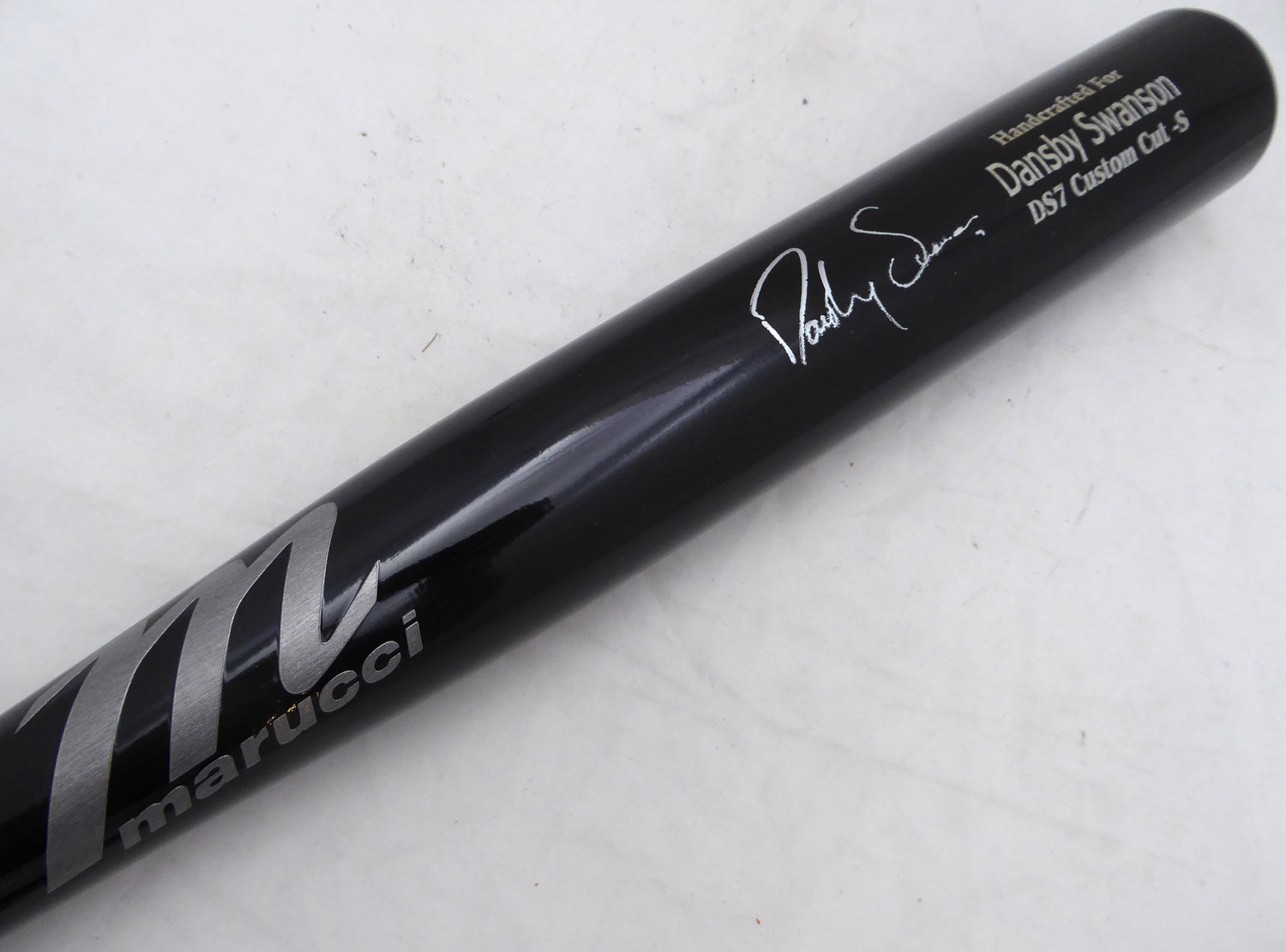 Dansby Swanson Autographed Game Model Marucci Bat Chicago Cubs Beckett BAS QR #WG42060