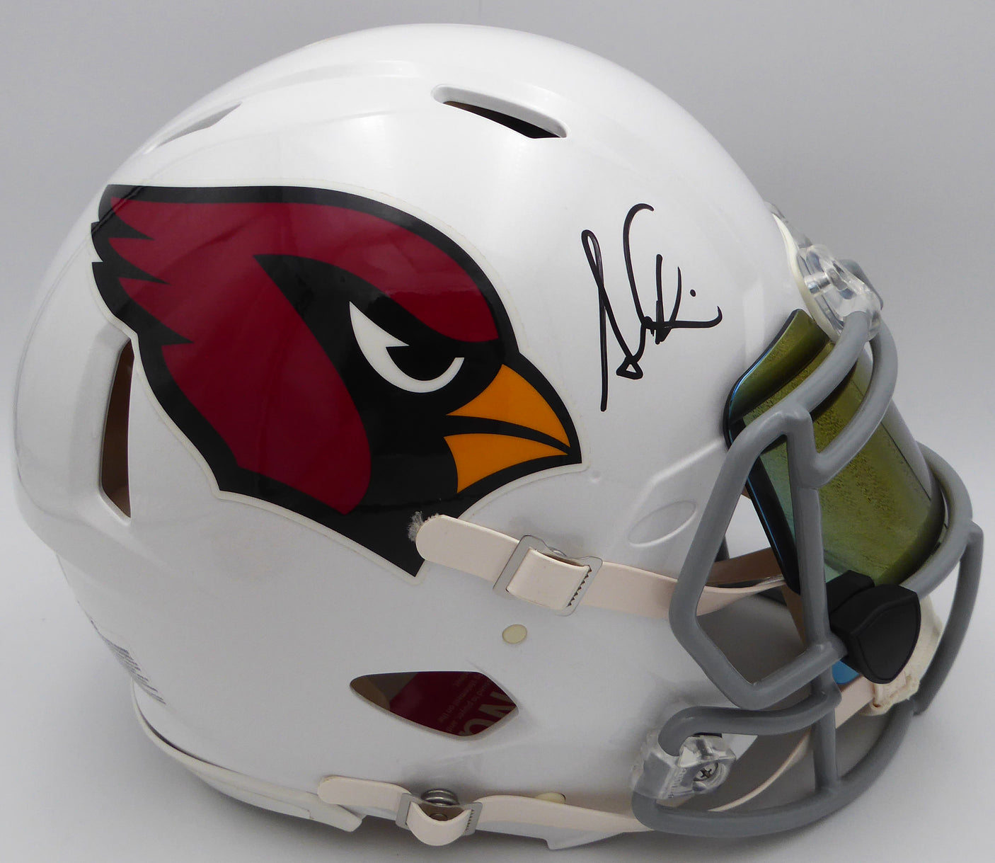 Simeon Rice Autographed Authentic Full Size Helmet Arizona Cardinals With Visor Beckett BAS QR #BP55362