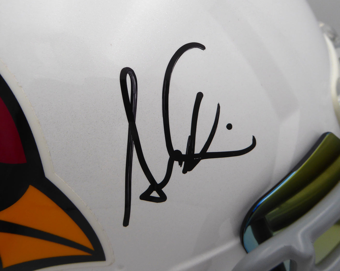 Simeon Rice Autographed Authentic Full Size Helmet Arizona Cardinals With Visor Beckett BAS QR #BP55362