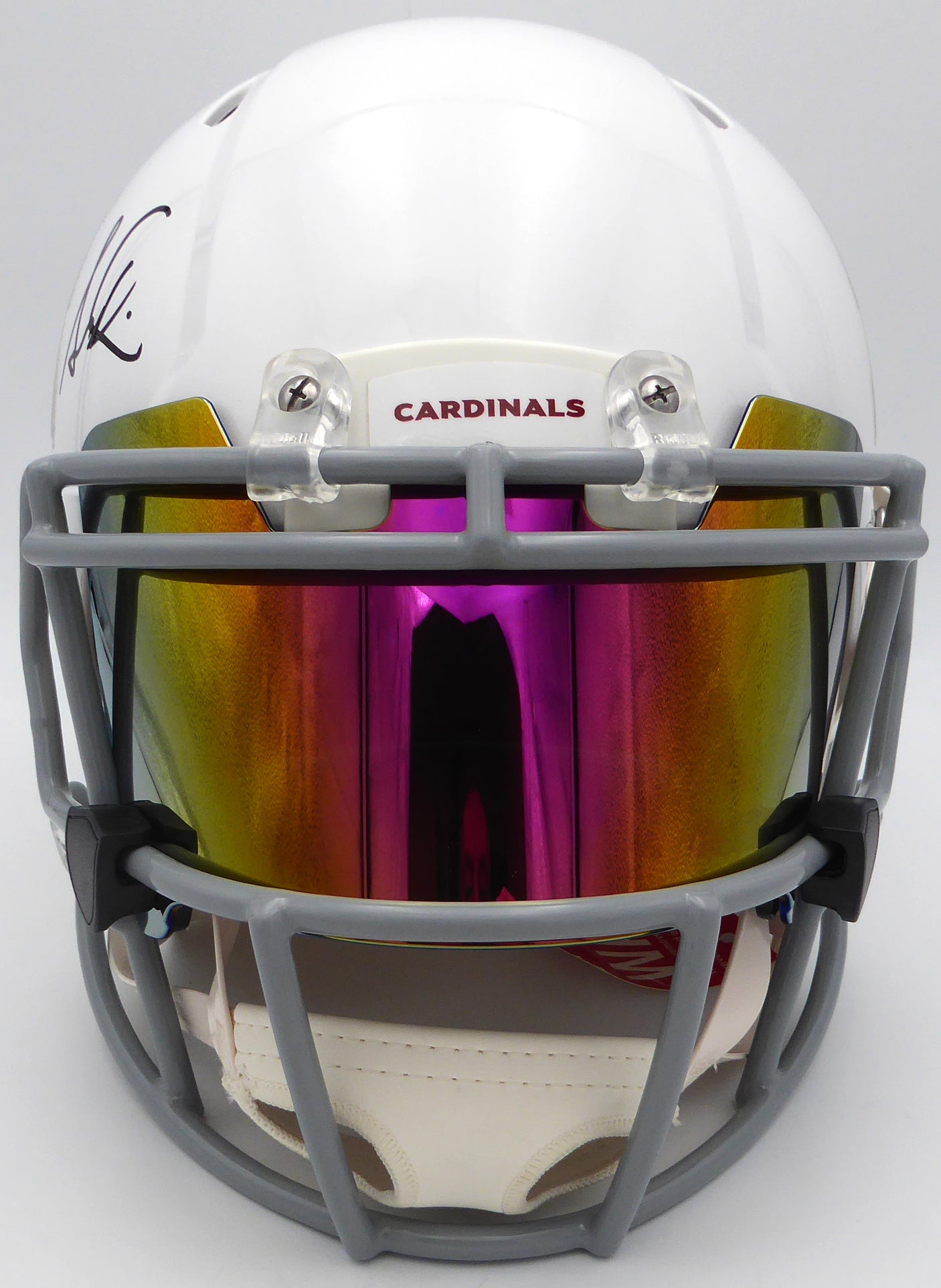 Simeon Rice Autographed Authentic Full Size Helmet Arizona Cardinals With Visor Beckett BAS QR #BP55362