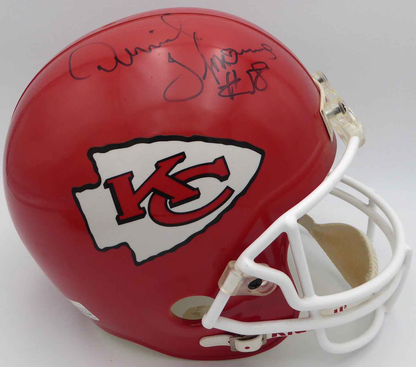 Derrick Thomas Autographed Replica Full Size Helmet Kansas City Chiefs Beckett BAS #A08462