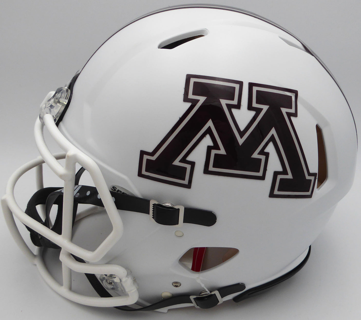 Rashod Bateman Autographed Authentic Full Size Helmet Minnesota Golden Gophers Fanatics Holo #NB38133349