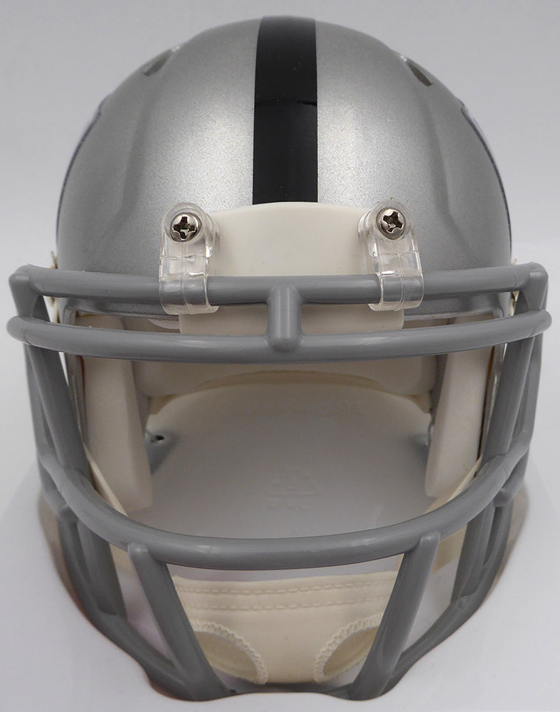 Tyree Wilson Autographed Las Vegas Raiders Mini Helmet Beckett BAS QR #W140894