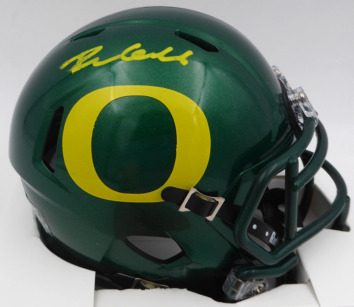 Dillon Gabriel Autographed Oregon Ducks Mini Helmet (Smudged) Beckett BAS QR #2W458521